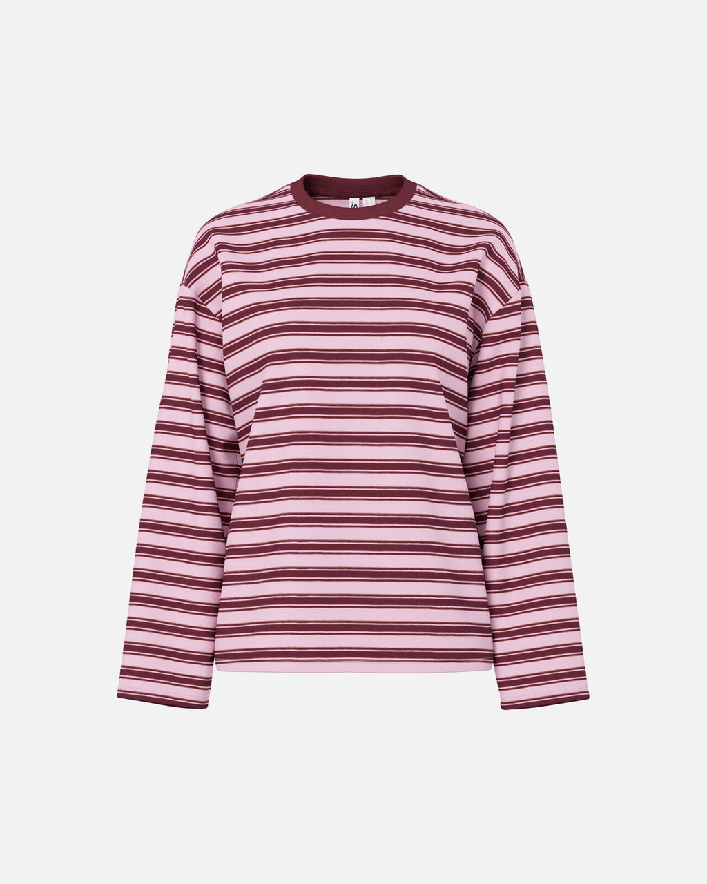 PIECES Topp Sadie LS - Tawny Port/ Roseate Spoonbill