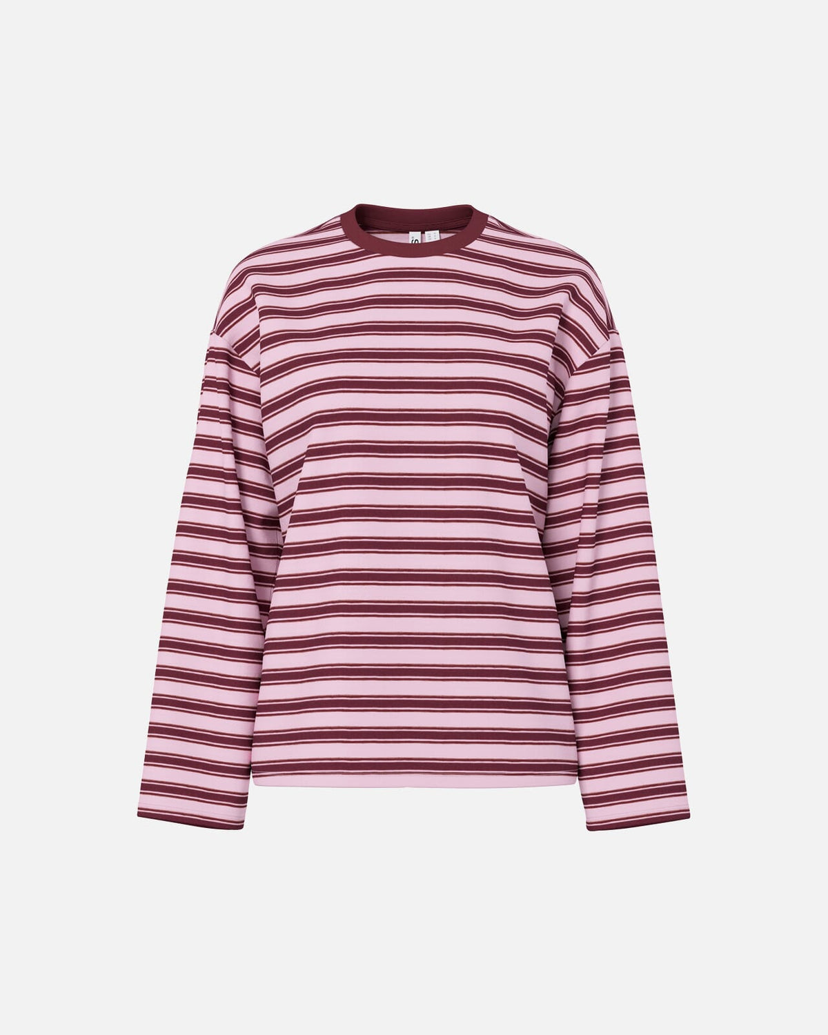 PIECES Topp Sadie LS - Tawny Port/ Roseate Spoonbill
