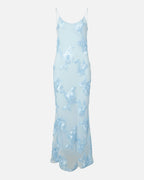 PIECES Maxikjole Eva SL Ankle - Cashmere Blue