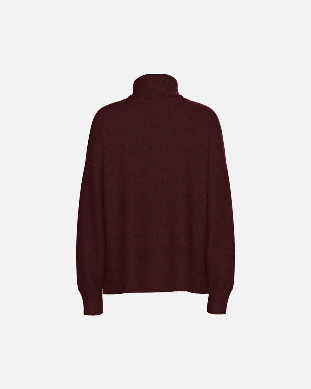 PIECES Strikkegenser Malou LS Rollneck Knit - Tawny Port/ Melange