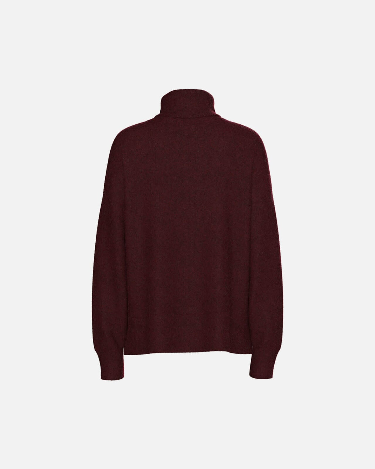 PIECES Strikkegenser Malou LS Rollneck Knit - Tawny Port/ Melange