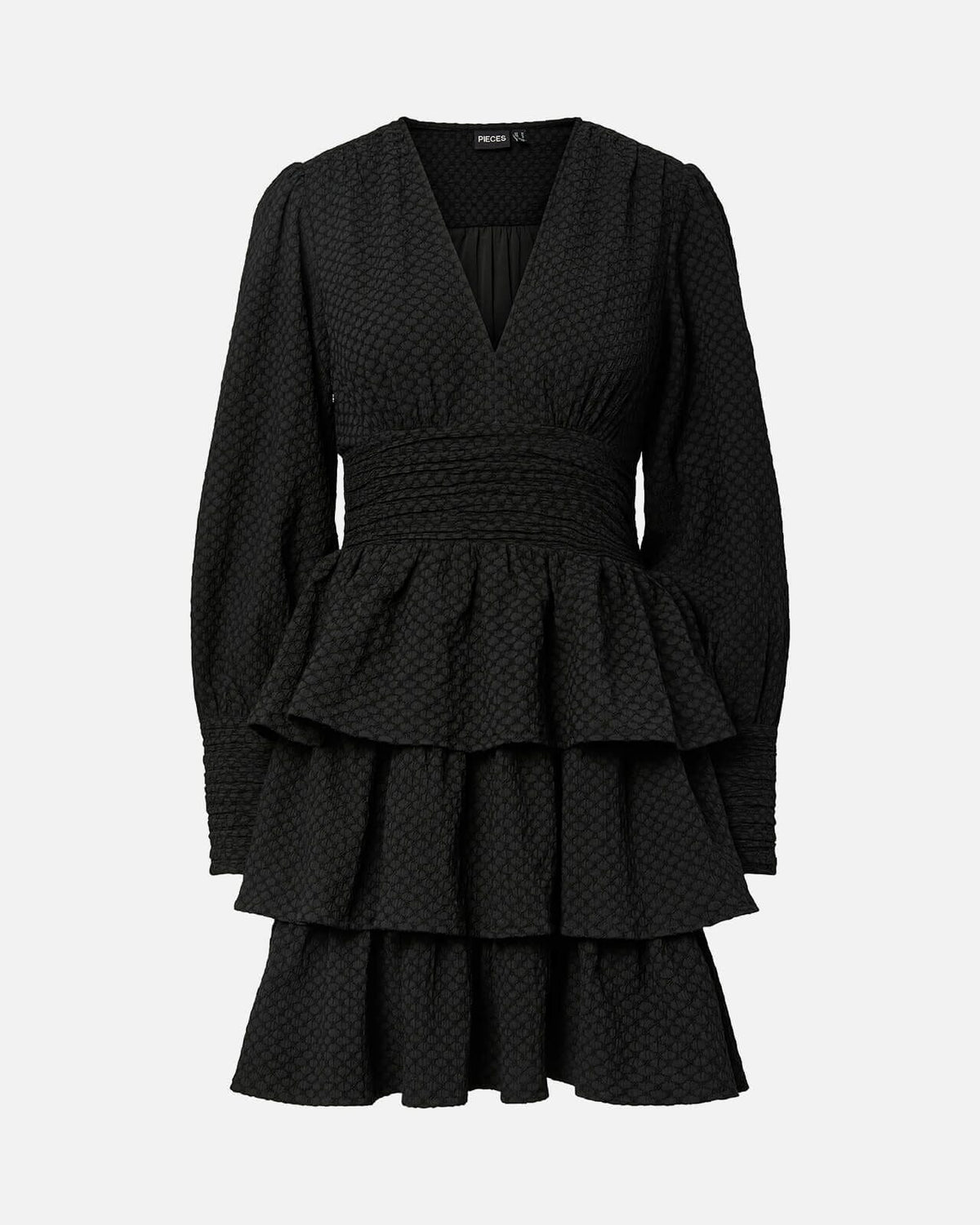 PIECES Kjole Monika LS - Black
