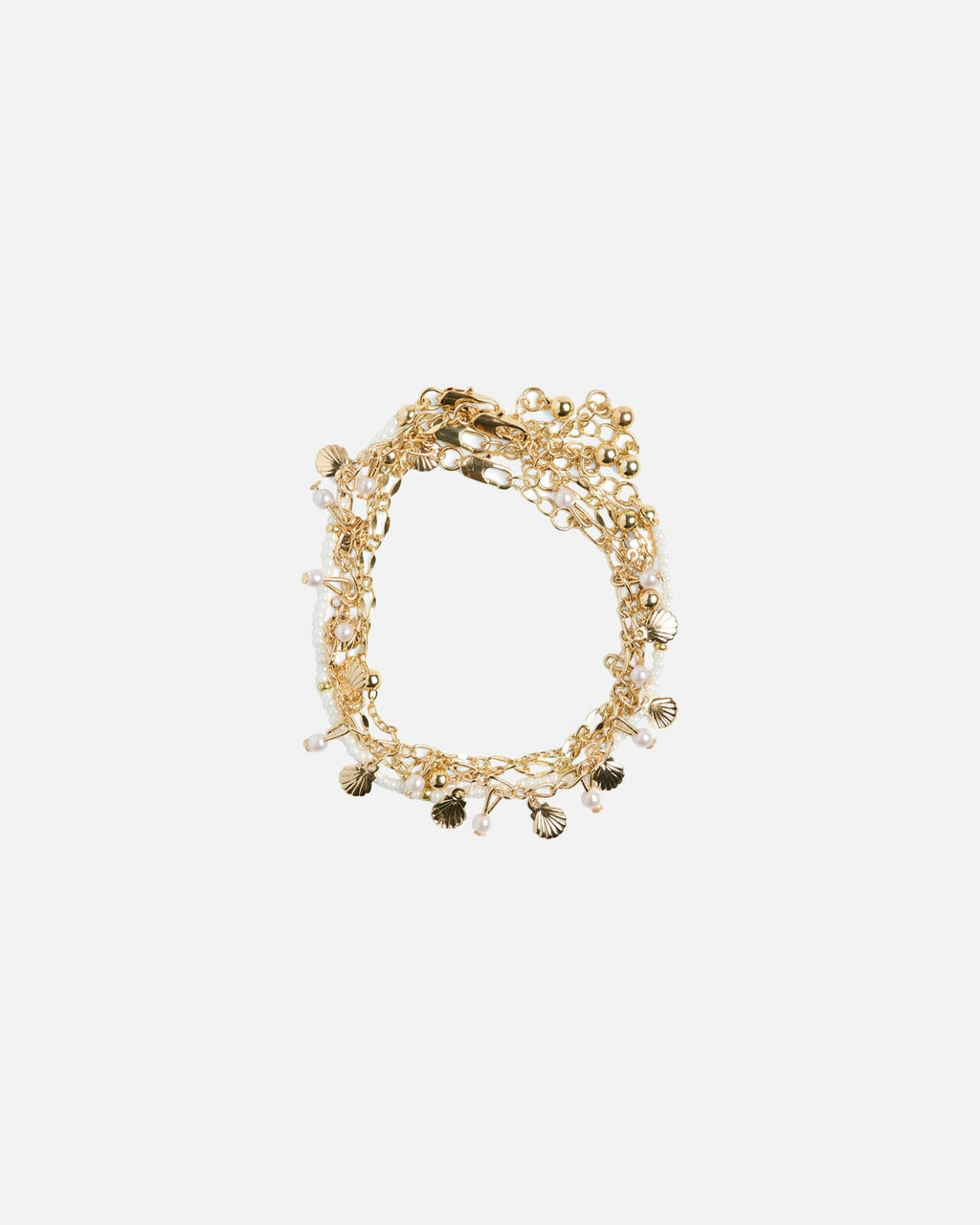 PIECES Armbånd Emsa 4-pack Bracelets D2D - Gold Colour