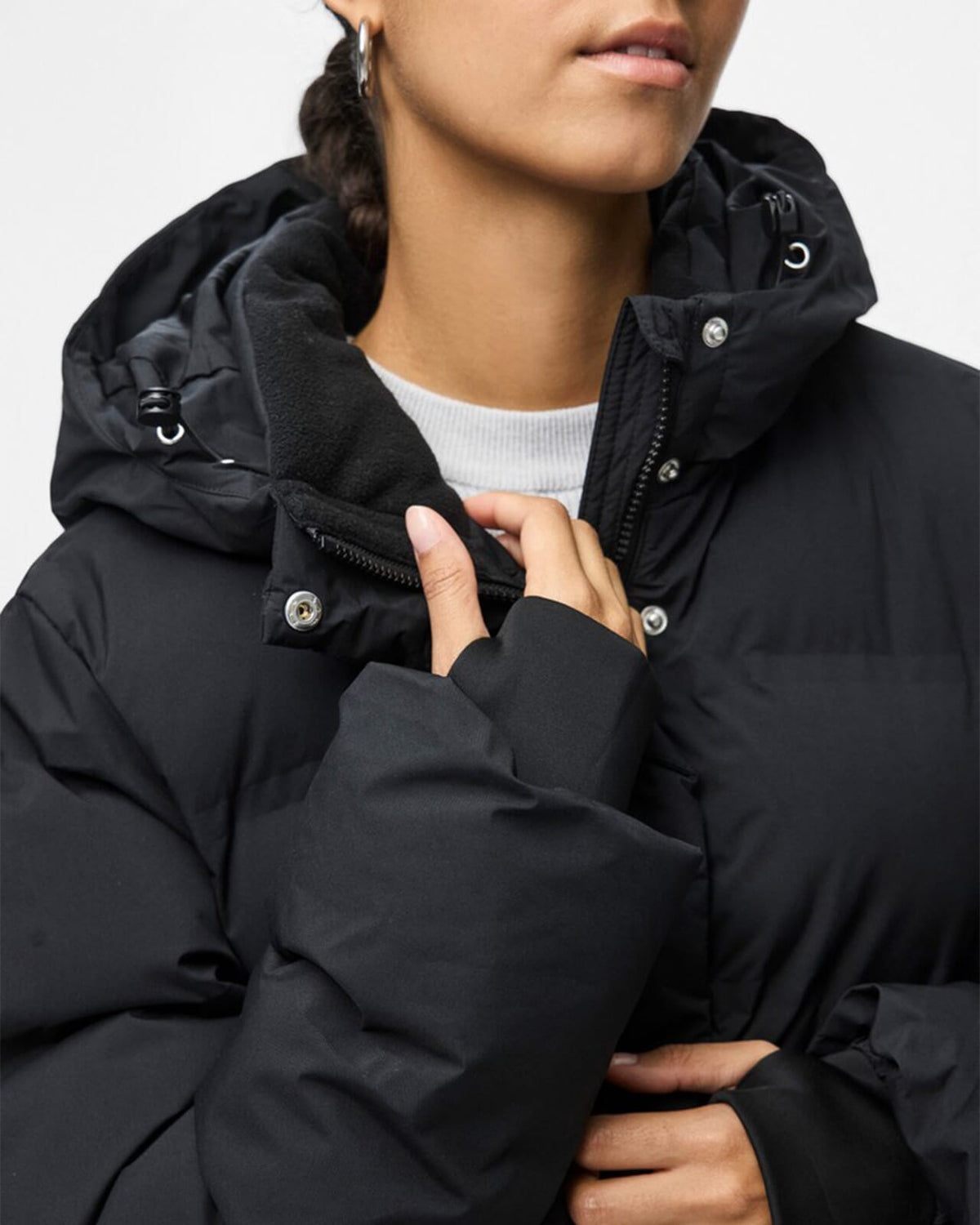 PIECES Boblejakke Norma Puffer Jacket - Black