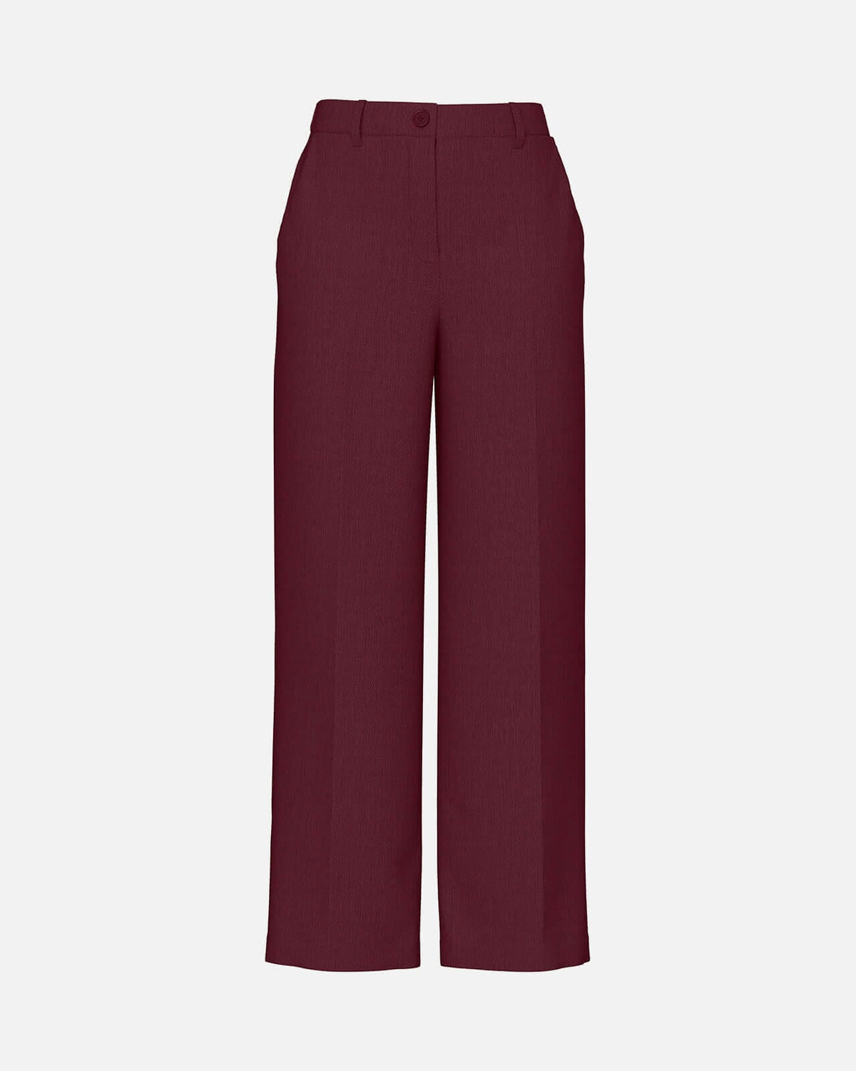 PIECES Dressbukse Kamil HW Wide - Tawny Port