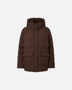 PIECES Boblejakke Norma Puffer Jacket - Hot Fudge