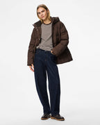 PIECES Boblejakke Norma Puffer Jacket - Hot Fudge