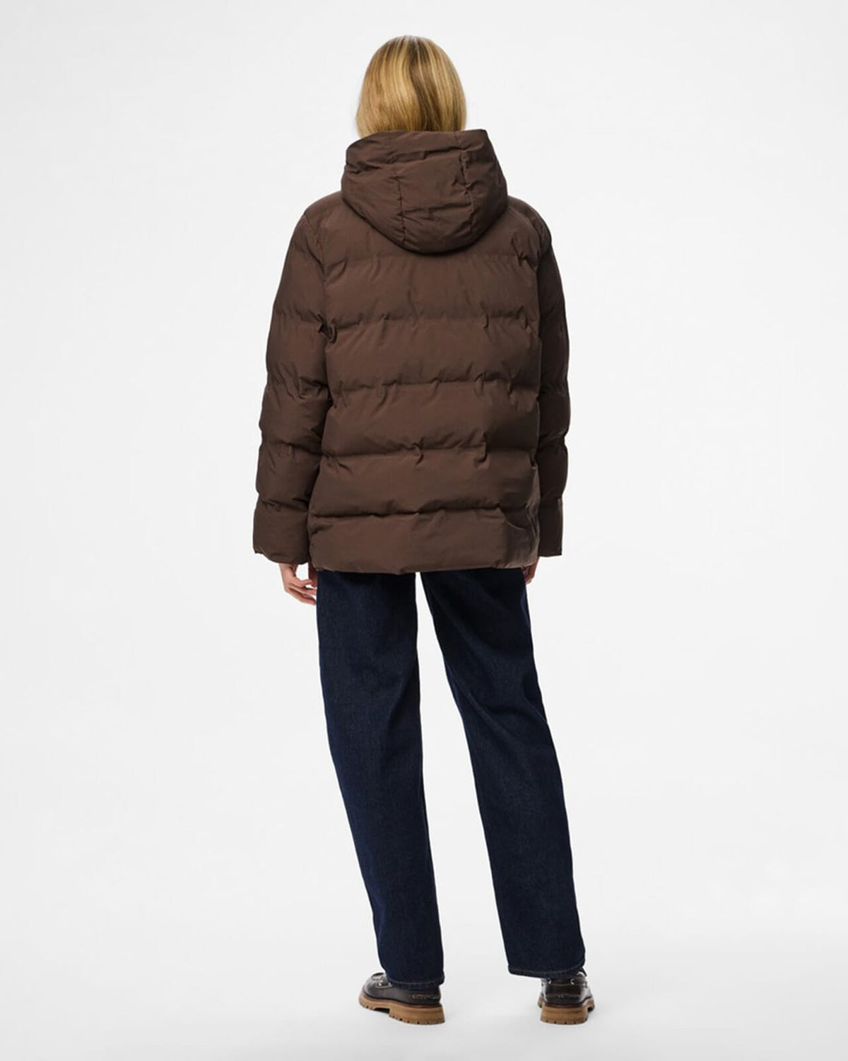 PIECES Boblejakke Norma Puffer Jacket - Hot Fudge