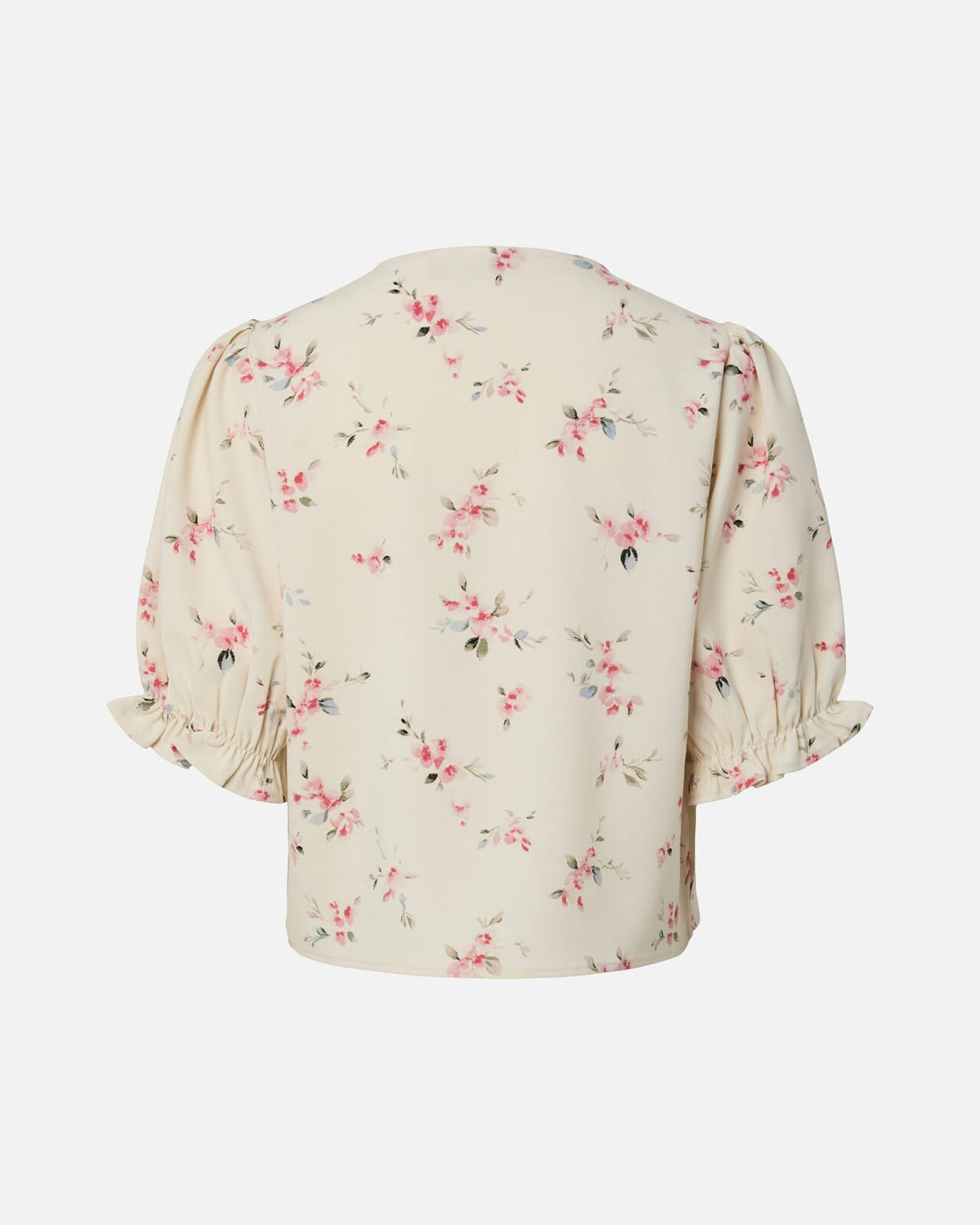 PIECES Topp Bosella 2/4 - Whitecap Gray/ Flower