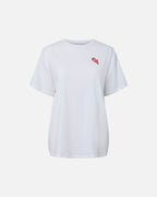 PIECES T-skjorte Aris SS Oversized - Bright White/ Seasons Greetings