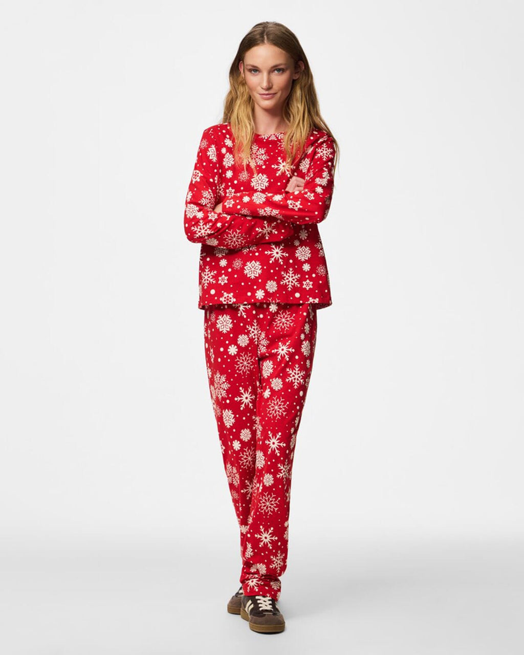Pysj Naya Xmas LS Nightwear Set - Adrenaline Rush Snowflakes