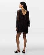PIECES Kjole Evita LS - Wren/ Black Sequins