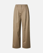 PIECES Bukse Pam HW Wide Leg - Greige