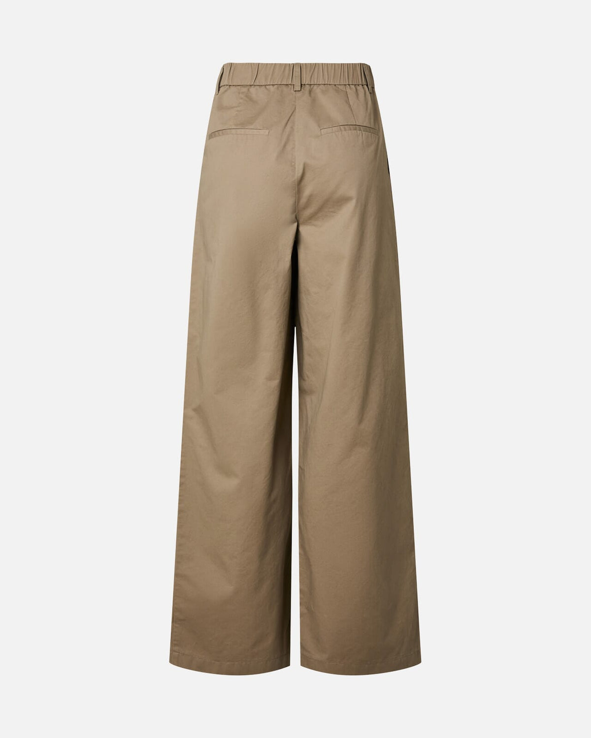 PIECES Bukse Pam HW Wide Leg - Greige