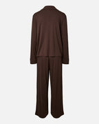 PIECES Pysj Celine LS Nightwear Set - Hot Fudge