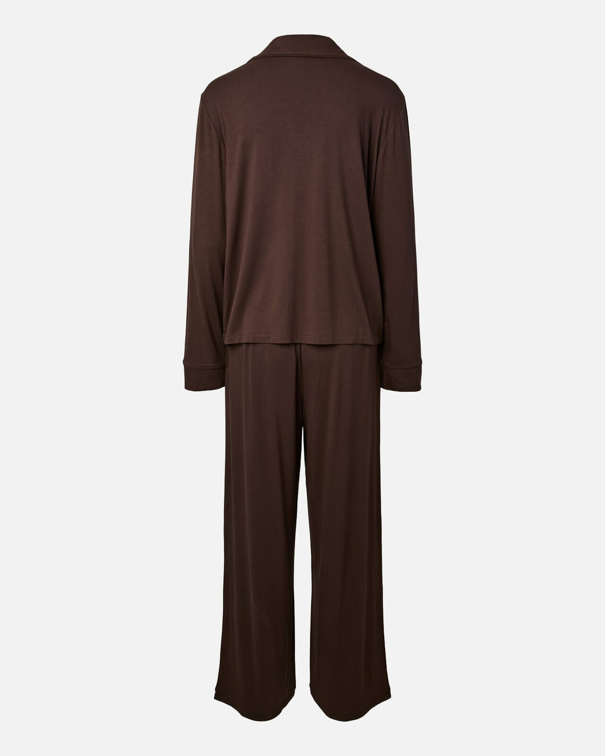 PIECES Pysj Celine LS Nightwear Set - Hot Fudge