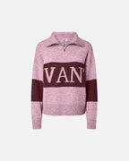 PIECES Strikkegenser Allie LS Half Zip - Roseate Spoonbill/ Tawny Port