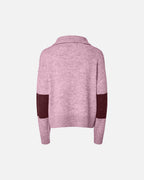 PIECES Strikkegenser Allie LS Half Zip - Roseate Spoonbill/ Tawny Port