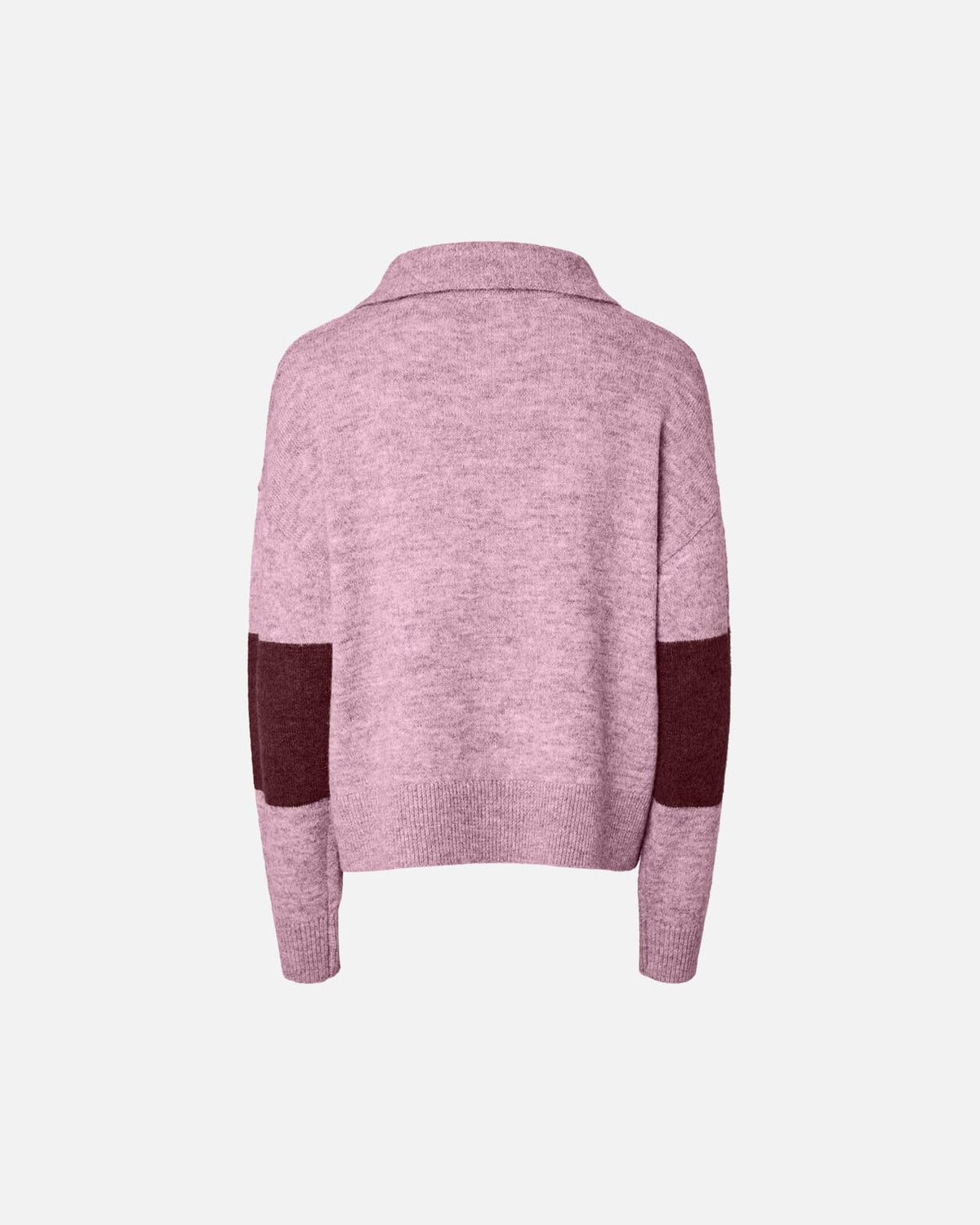 PIECES Strikkegenser Allie LS Half Zip - Roseate Spoonbill/ Tawny Port