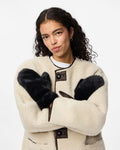 PIECES Votter Jutlandia Mittens - Black