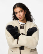 PIECES Votter Jutlandia Mittens - Black