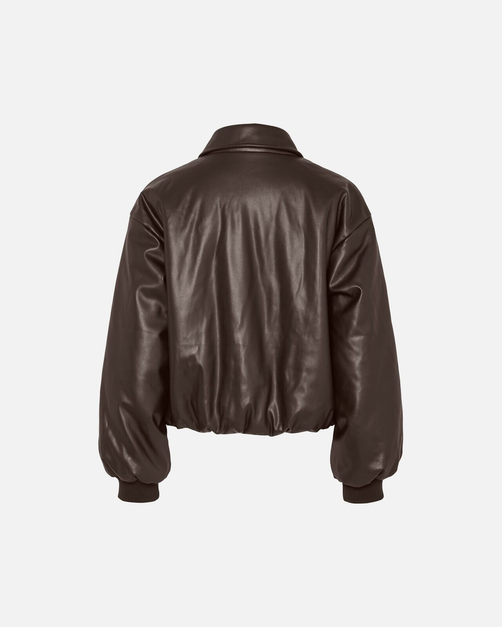 PIECES Jakke Lara Padded Coated Bomber - Hot Fudge