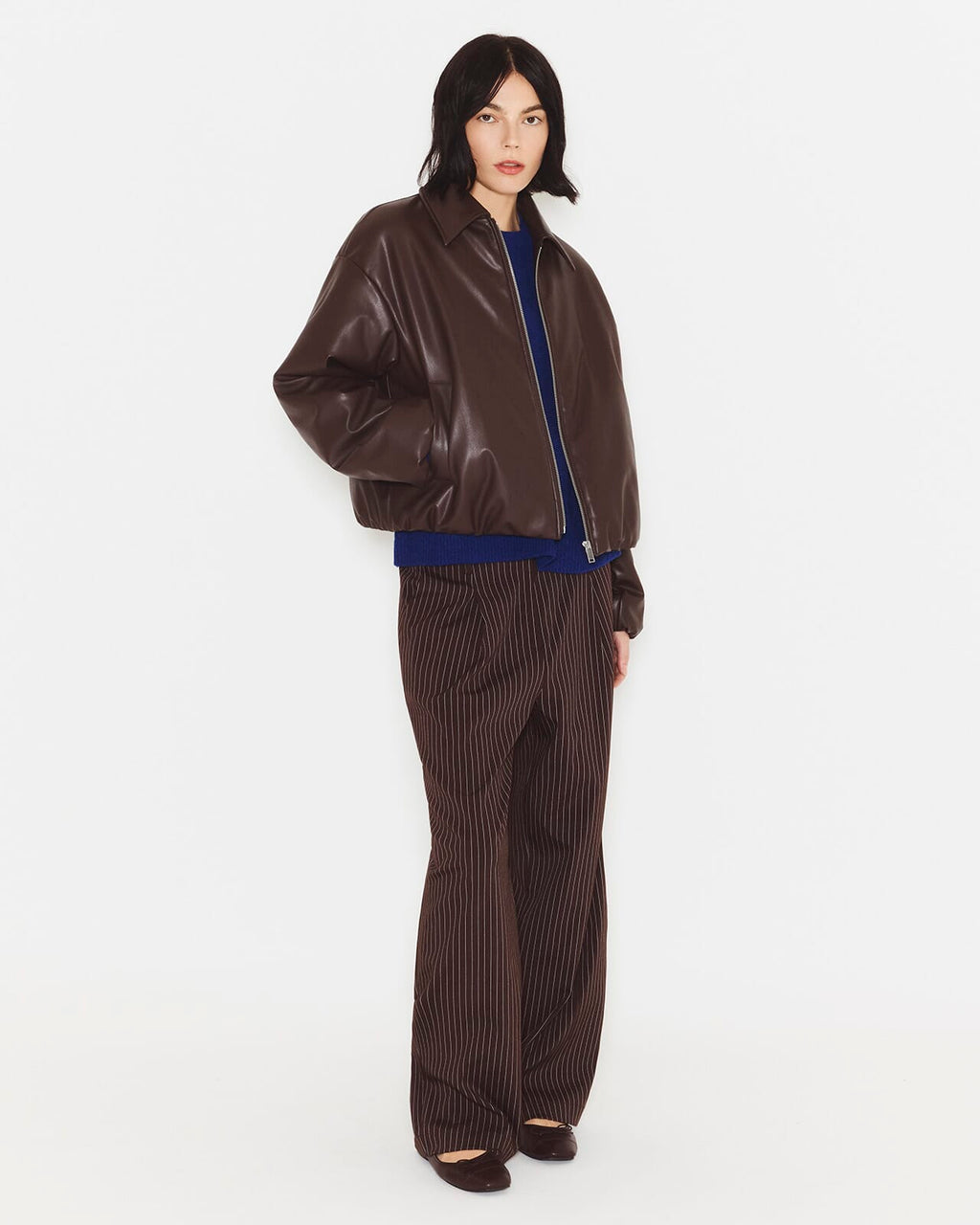 PIECES Jakke Lara Padded Coated Bomber - Hot Fudge