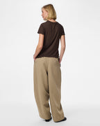 PIECES T-skjorte Nicca SS O-neck - Hot Fudge
