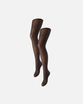 PIECES Strømpebukse New Nikoline 20DEN 2pk - Hot Fudge