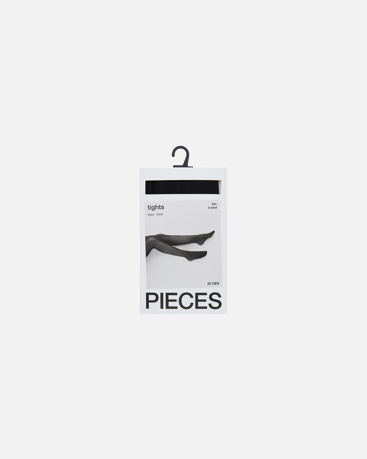 PIECES Strømpebukse New Nikoline 20DEN 2pk Tights - Black