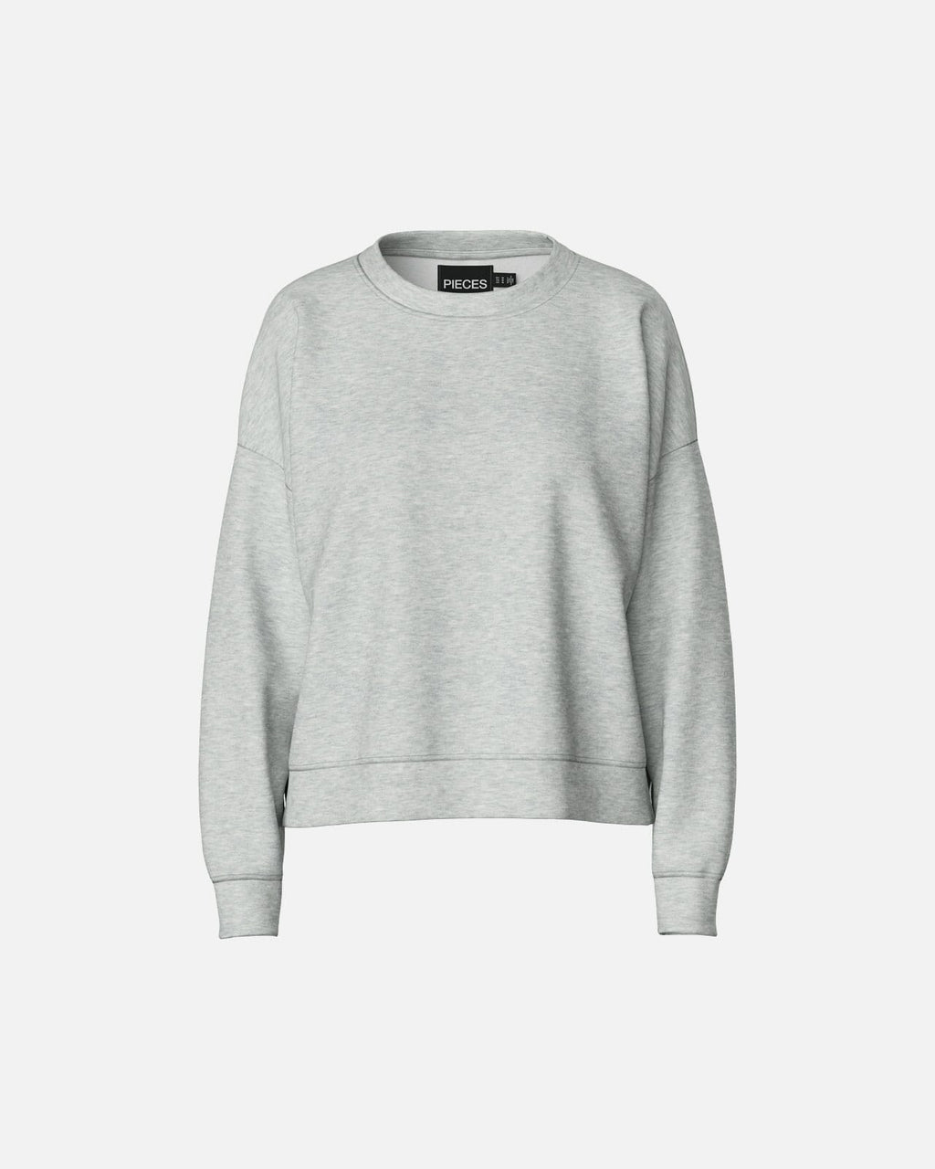 PIECES Collegegenser Chilli LS Sweat - Light Grey Melange
