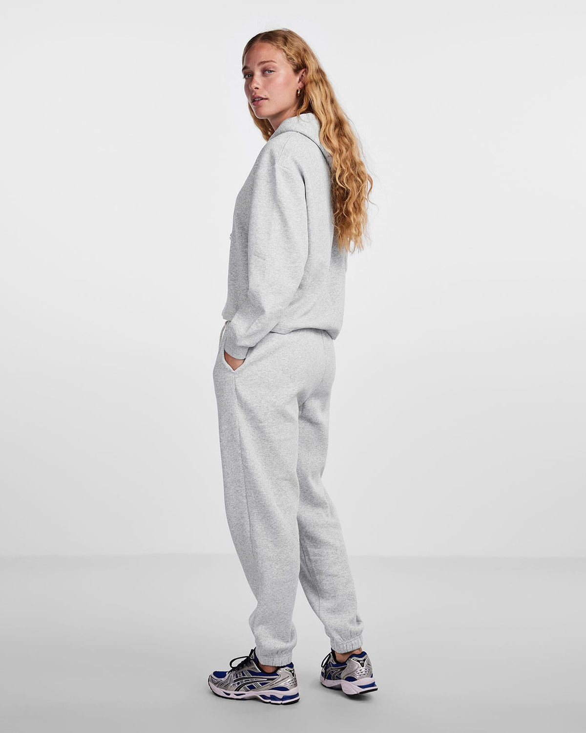 PIECES Joggebukse Chilli HW Sweat Pants - Light Grey Melange