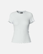 PIECES T-skjorte Nicca SS O-neck - Bright White