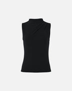 PIECES Topp Madison SL Draped - Black