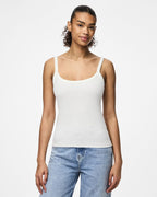 PIECES Singlet May Strap - Bright White