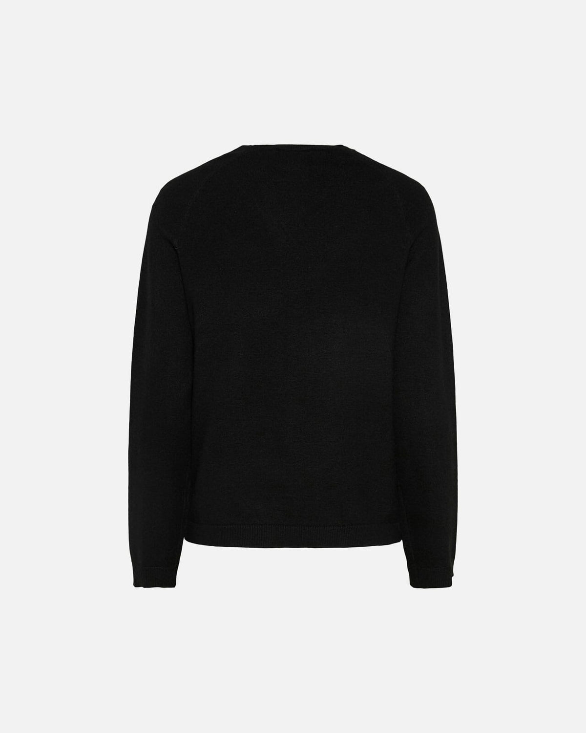 PIECES Genser Bree LS O-neck Knit - Black