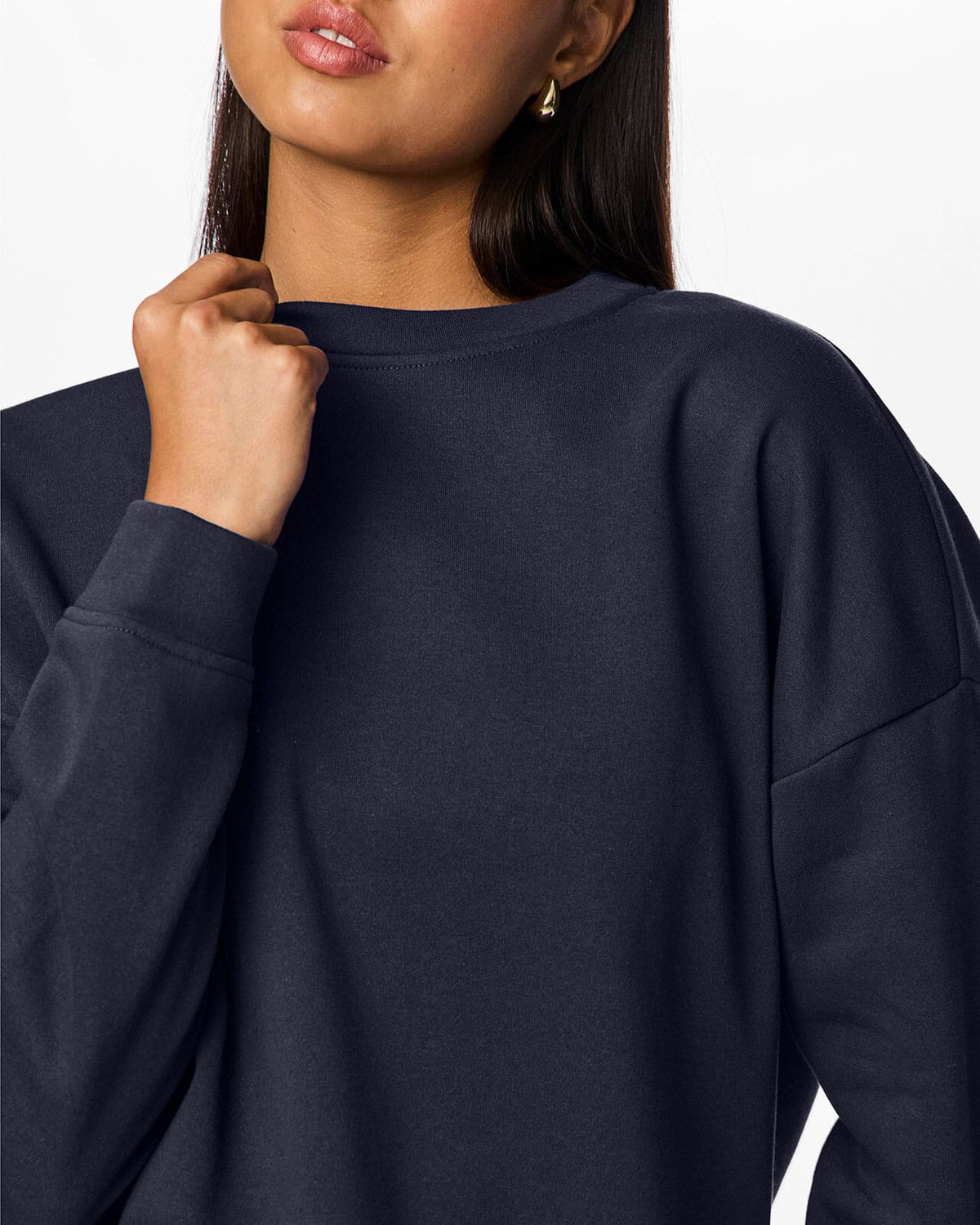 PIECES Collegegenser Chilli LS Sweat - Sky Captain