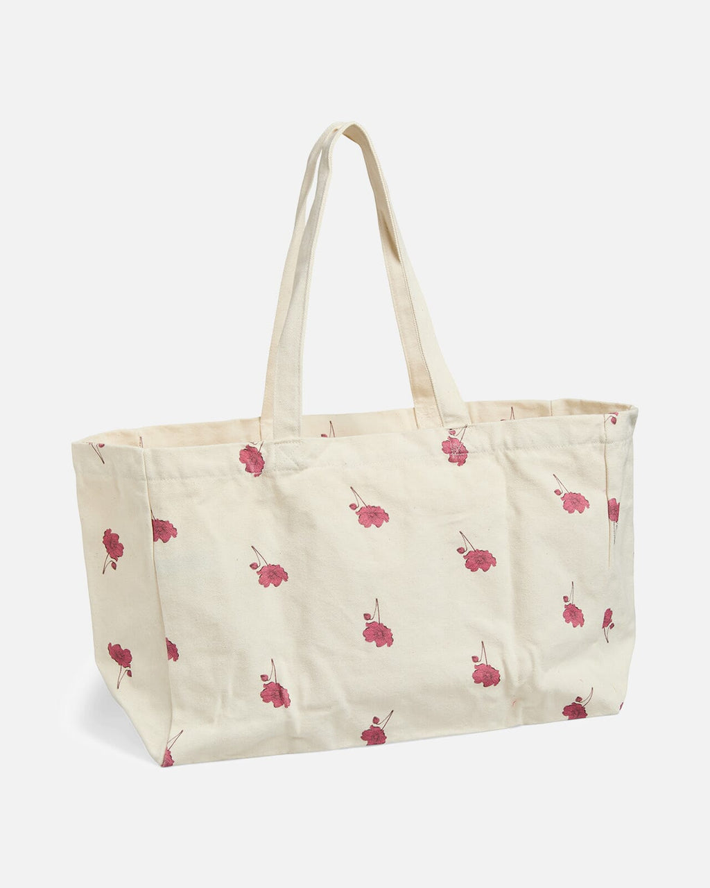 PIECES Veske Bella Tote Bag - Cloud Dancer/ Flower