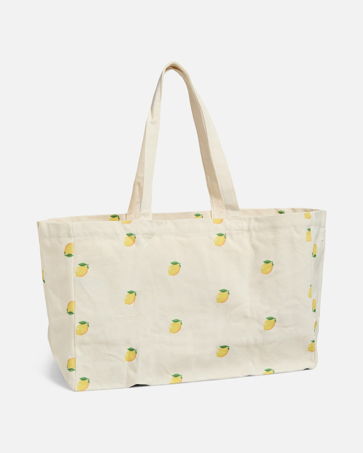 PIECES Veske Bella Tote Bag - Cloud Dancer/ Lemon