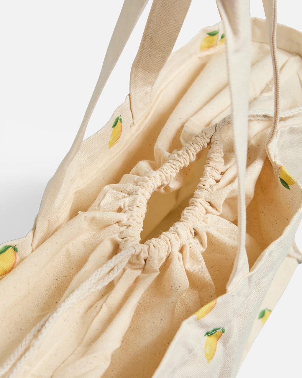 PIECES Veske Bella Tote Bag - Cloud Dancer/ Lemon