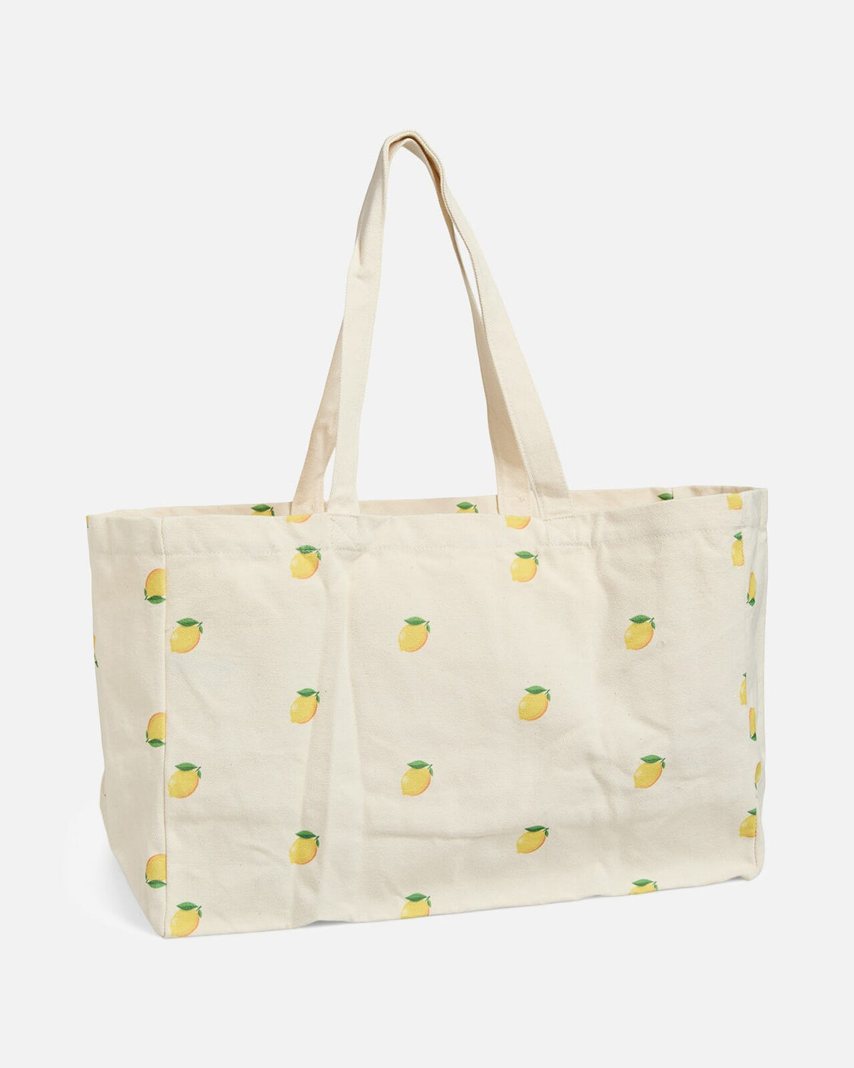 PIECES Veske Bella Tote Bag - Cloud Dancer/ Lemon