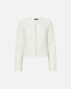 PIECES Heklet Cardigan Bonnie LS - Cloud Dancer