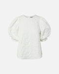 PIECES Topp Abba 2/4 Top - Cloud Dancer