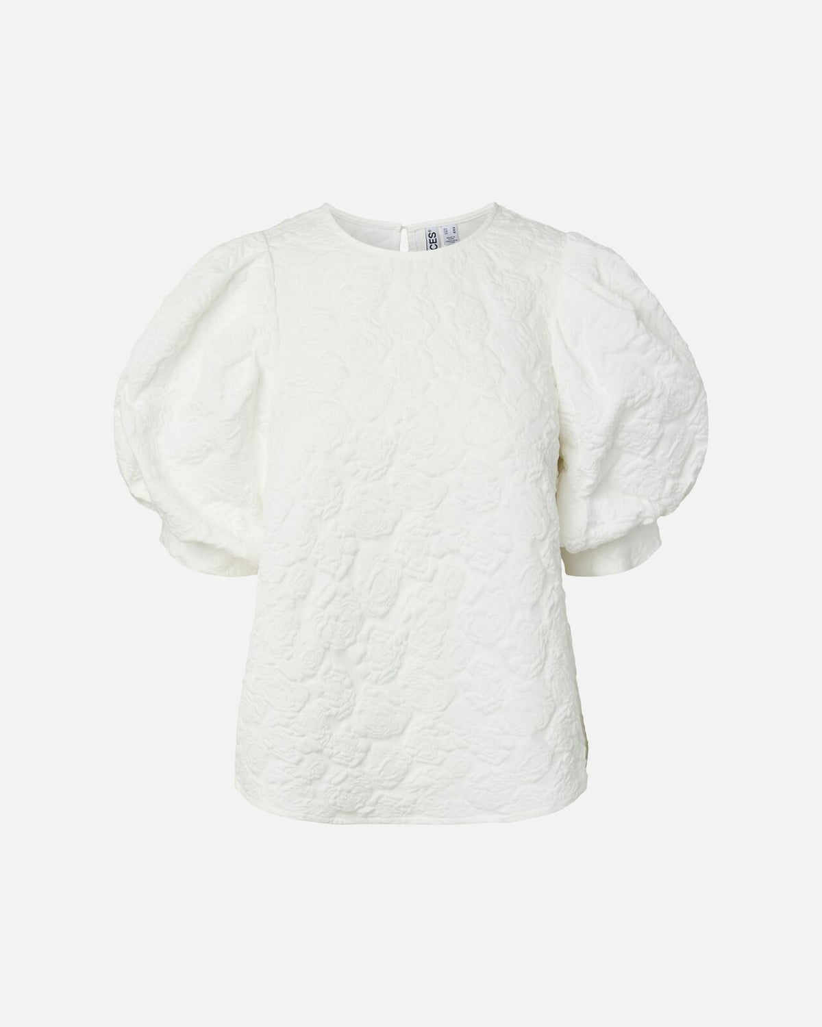 PIECES Topp Abba 2/4 Top - Cloud Dancer