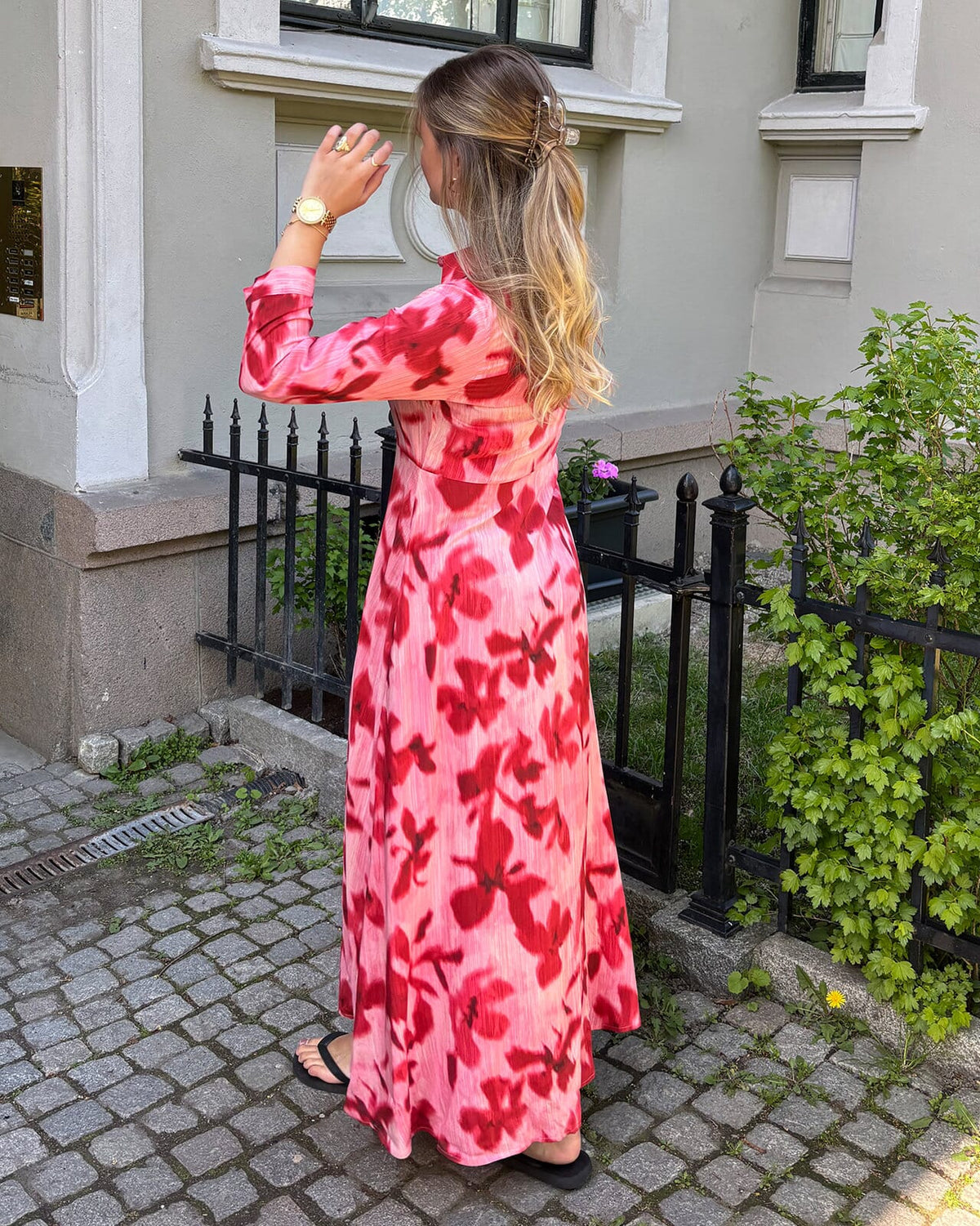 Y.A.S Maxikjole Savanna Long Shirt Dress - Moonlite Mauve/ Cammy