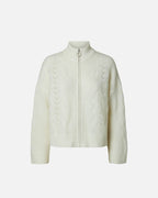 SELECTED FEMME Ullcardigan Vera Zip LS Knit - Birch