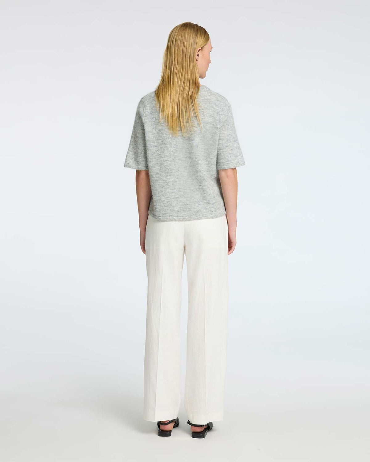 SELECTED FEMME Cardigan Lulu 2/4 Ullmiks Knit - Light Grey Melange