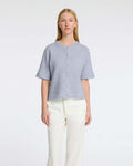 SELECTED FEMME Cardigan Lulu 2/4 Ullmiks Knit - Cashmere Blue Melange