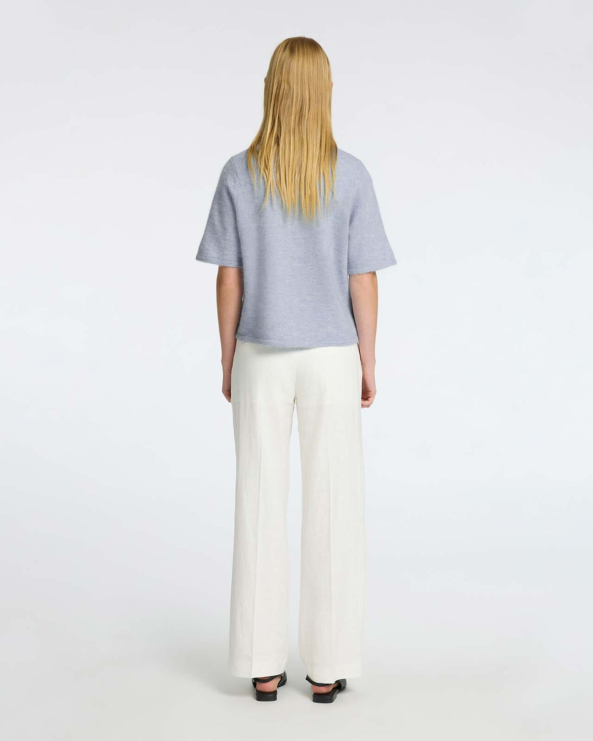 SELECTED FEMME Cardigan Lulu 2/4 Ullmiks Knit - Cashmere Blue Melange