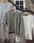 SELECTED FEMME Cardigan Vera LS Knit Belt Ullmiks - Vetiver